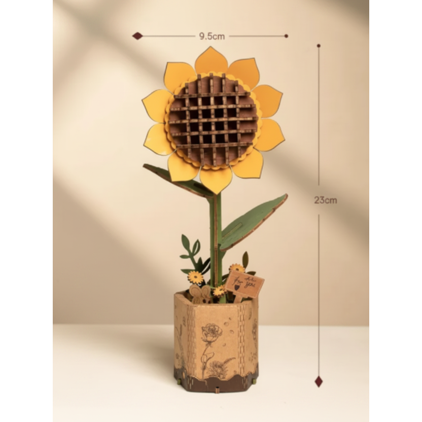 3D Holzpuzzle "Sonnenblume"
