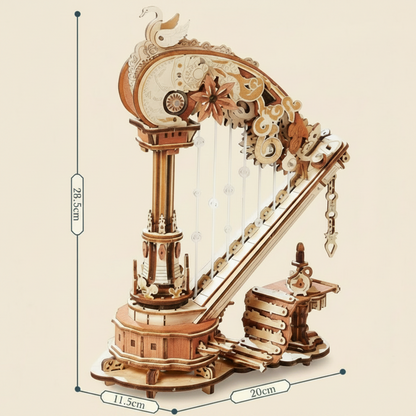 3D Holzpuzzle "Harfe"
