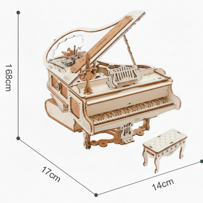 3D Holzpuzzle "Antikes Klavier"
