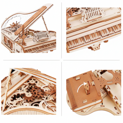 3D Holzpuzzle "Antikes Klavier"