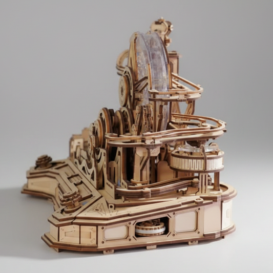 3D Holzpuzzle "Kugelbahn"