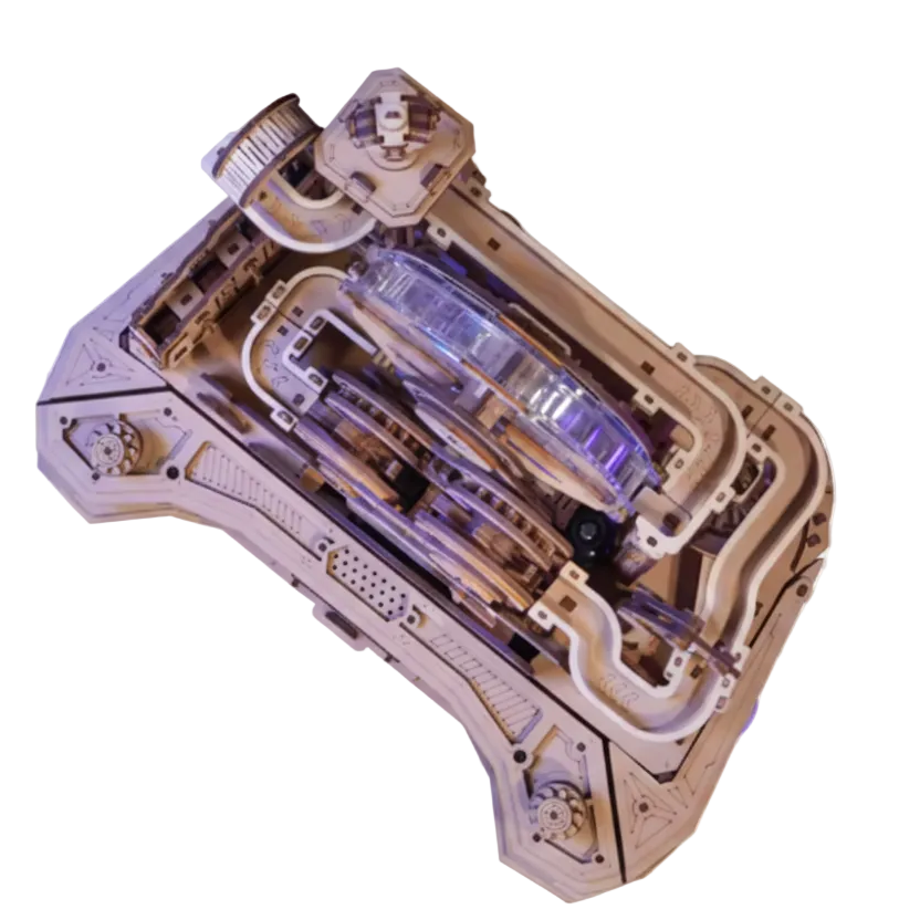 3D Holzpuzzle "Kugelbahn"