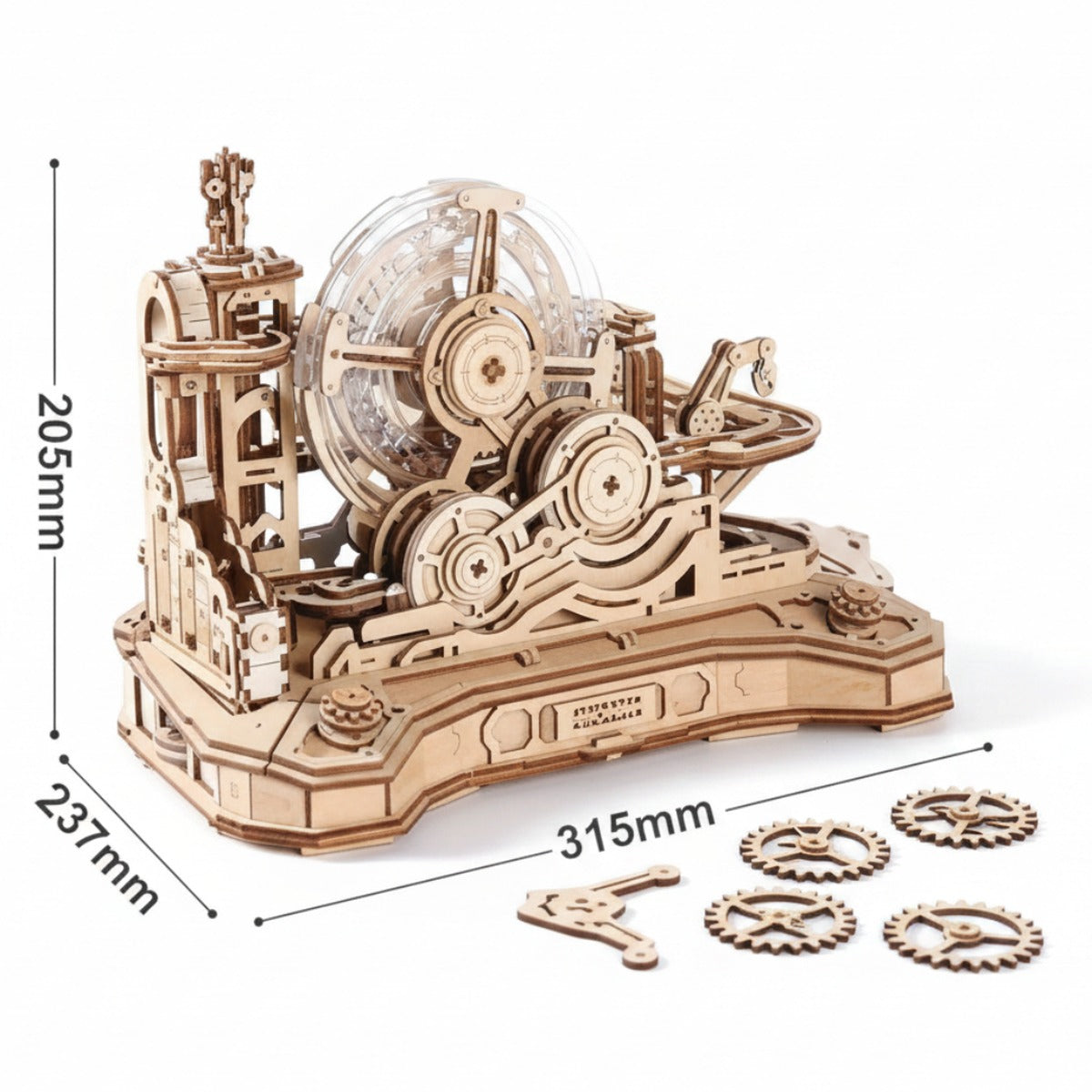 3D Holzpuzzle "Kugelbahn"